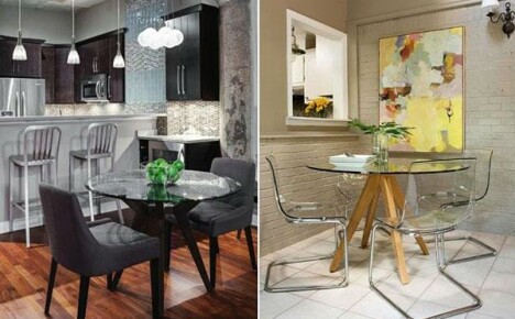 Stakleni stolovi za kuhinju - moderan izgled luksuznog interijera