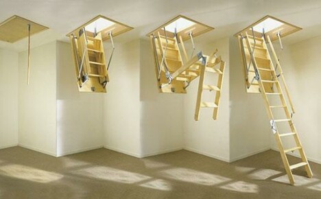 Do-it-yourself-Dachbodentreppe für ein Privathaus