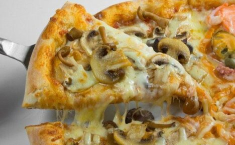 Recipes for real Italian pizza with mushrooms