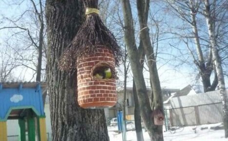 Como fazer uma casa de passarinho de uma garrafa - preparamos casas aconchegantes e coloridas para pássaros