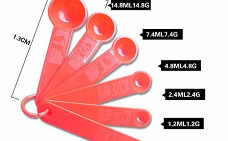 A reliable assistant in the kitchen - a table set of measuring spoons from China