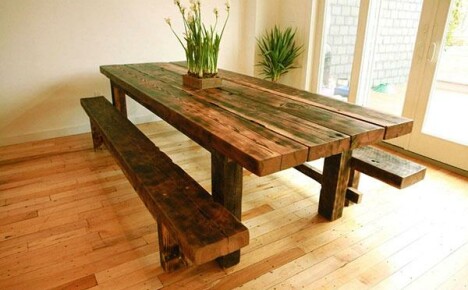 Wie man schnell einen Tisch mit eigenen Händen aus Holz macht
