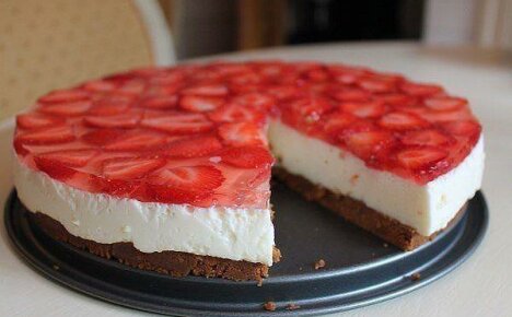 Strawberry cheesecake är det mest utsökta receptet