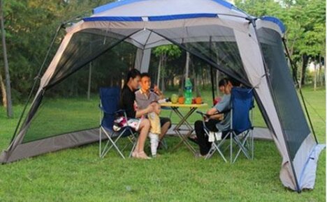 Öppet tält (markis) för en sommarresidens från Kina