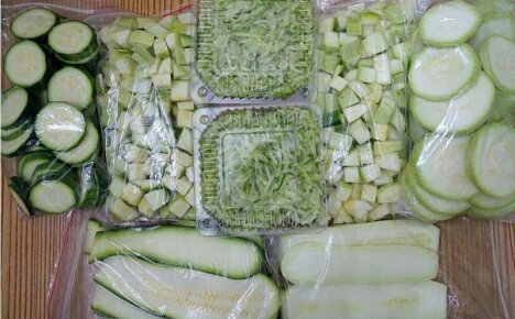 Vi förbereder vitaminer - fryser zucchini för vintern hemma