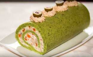 Celebration with an unusual snack roll