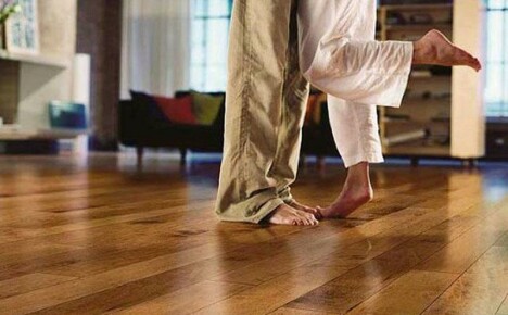 Warm floor under the laminate for those who value comfort