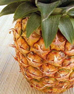 Reife Ananas ist die aromatischste und leckerste