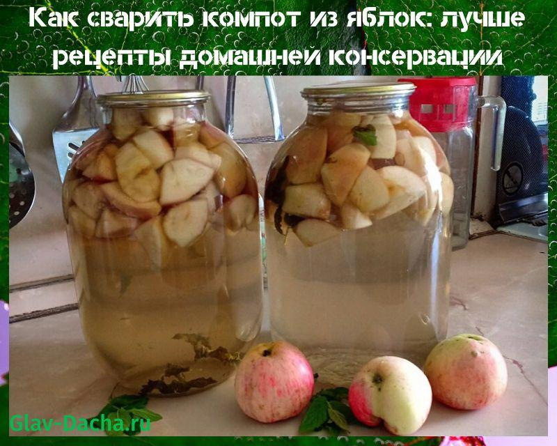 كيفية طهي كومبوت التفاح