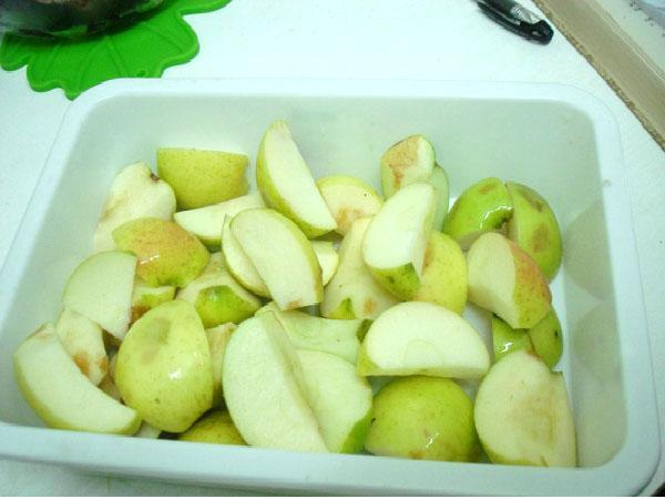 cortar maçãs