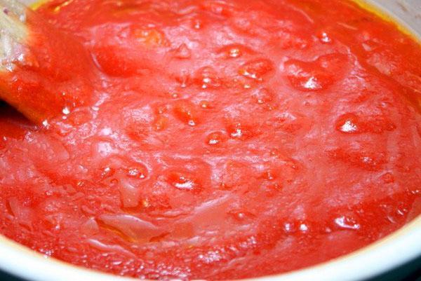 cuocere il succo di pomodoro