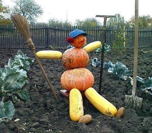 menggali kebun sayur