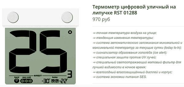 digitales Thermometer im Online-Shop
