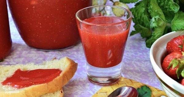 hilaw na strawberry jam