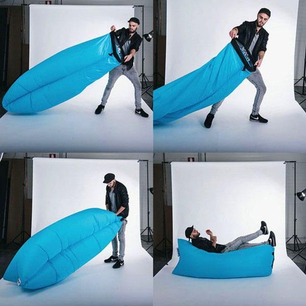 sofa inflating process