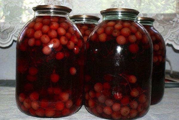 cherry compote with seeds