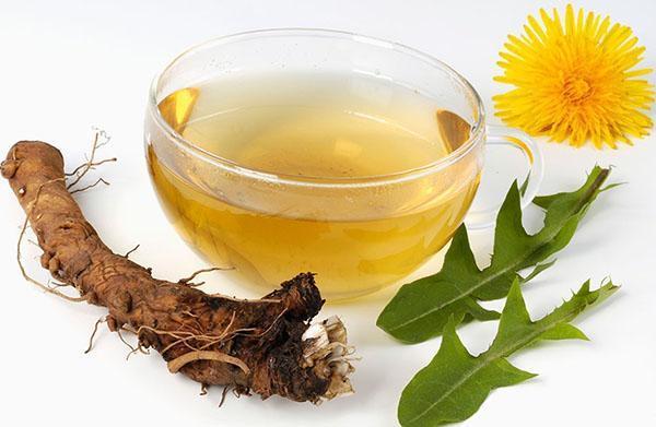 цветя, листа и корени се използват за приготвяне на чай