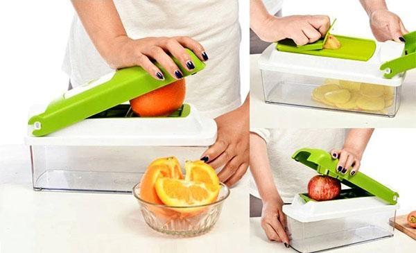 nakrájejte zeleninu a ovoce rychle