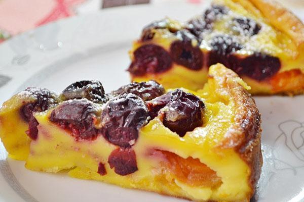 delicious clafoutis with cherry
