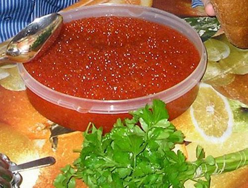 kaviar salmon merah jambu masin rumah