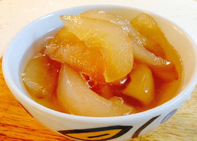 recipe for pear jam slices