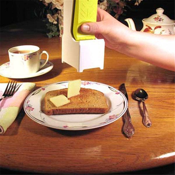 neat cutting of butter