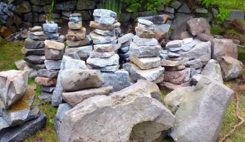 pedras do jardim de rocha