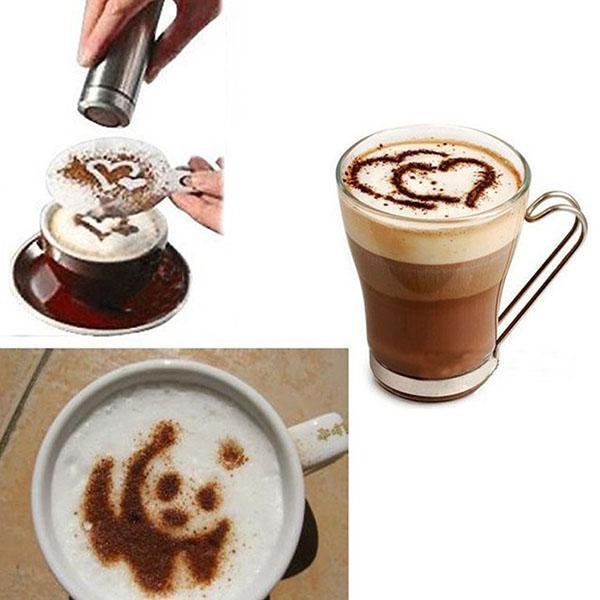 stencils para decoração de café
