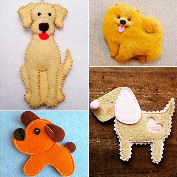 Christmas toys in the form of a dog