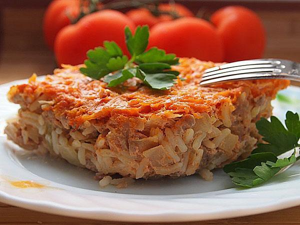meat casserole with vegetables