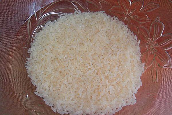 opláchněte rýži