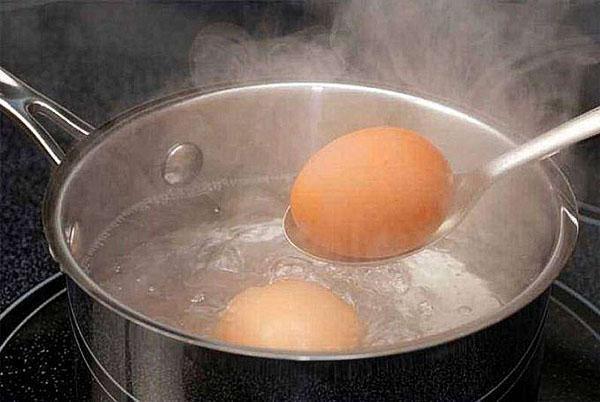 užvirinti kiaušinius