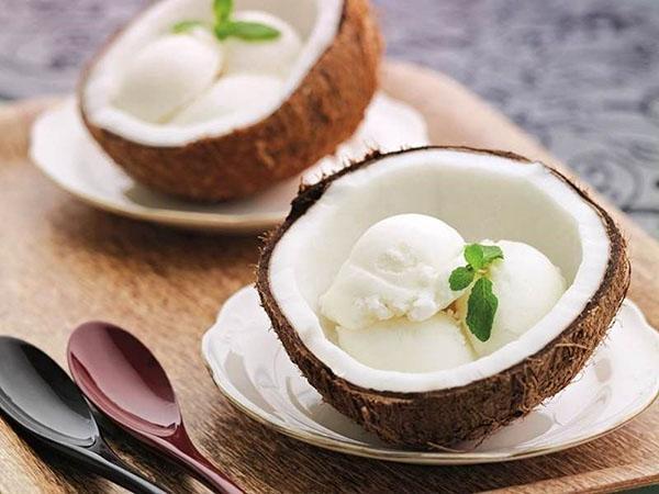 kokosová zmrzlina