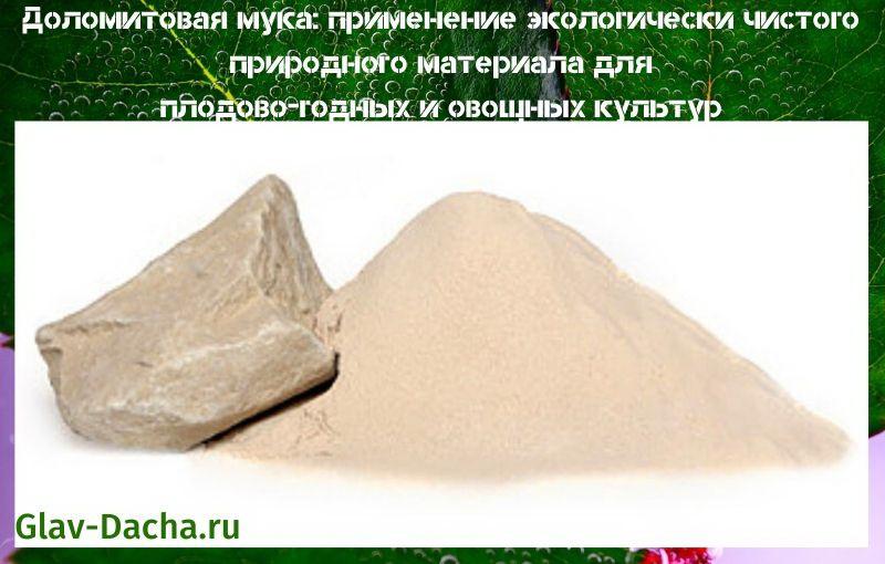 dolomite flour application