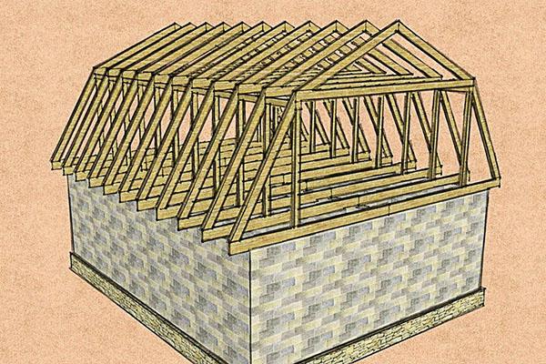 progettazione del tetto della soffitta