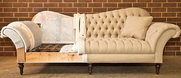 renovering av en gammel sofa
