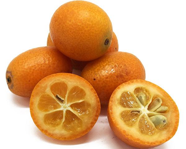 kumquat fresco de baixa caloria