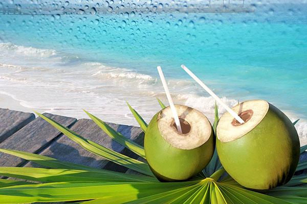 nízkokalorická kokosová voda