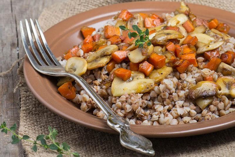 ancient recipe for buckwheat with mushrooms