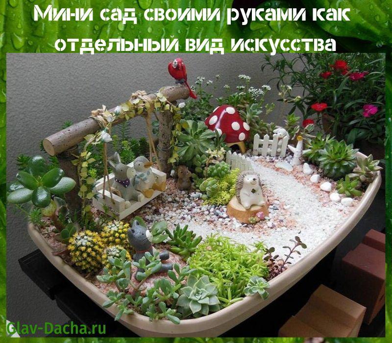 Mini jardí de bricolatge