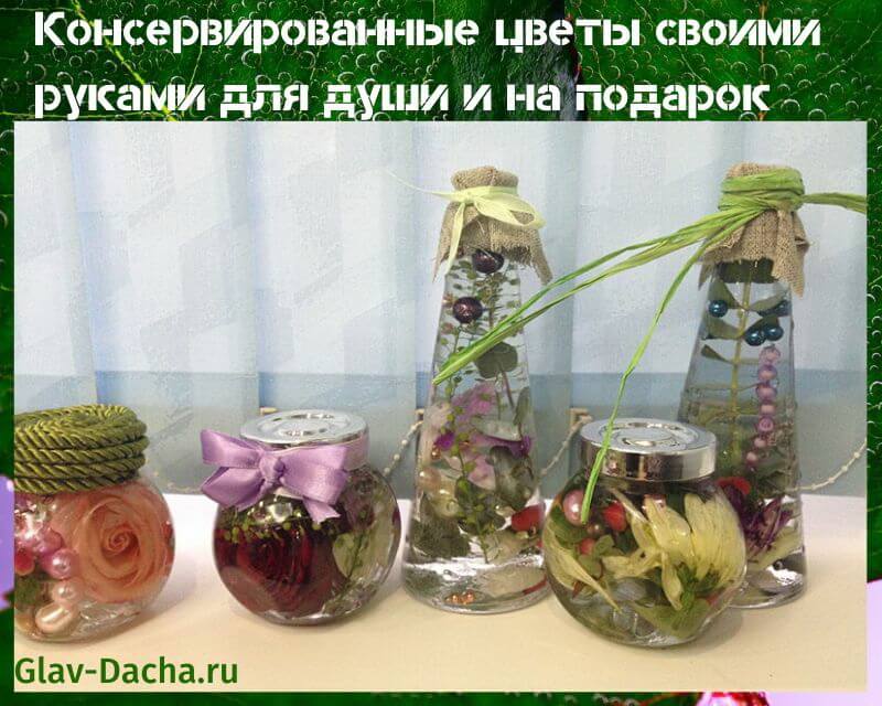 цвеће у конзерви