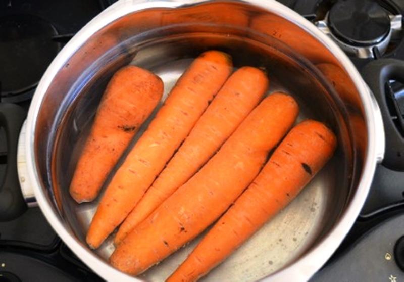 cenouras cozidas
