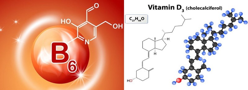 Vitamin B und Vitamin D.