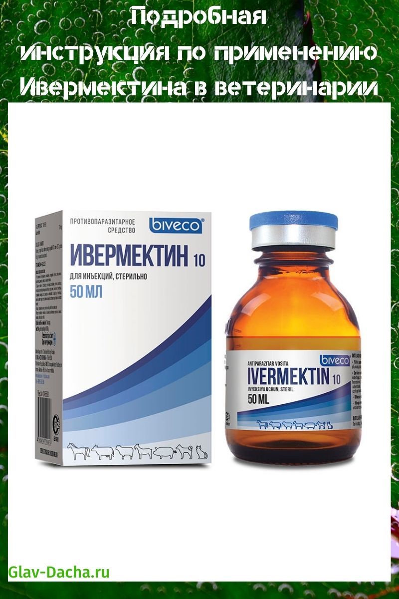 instructions for the use of ivermectin in veterinary medicine
